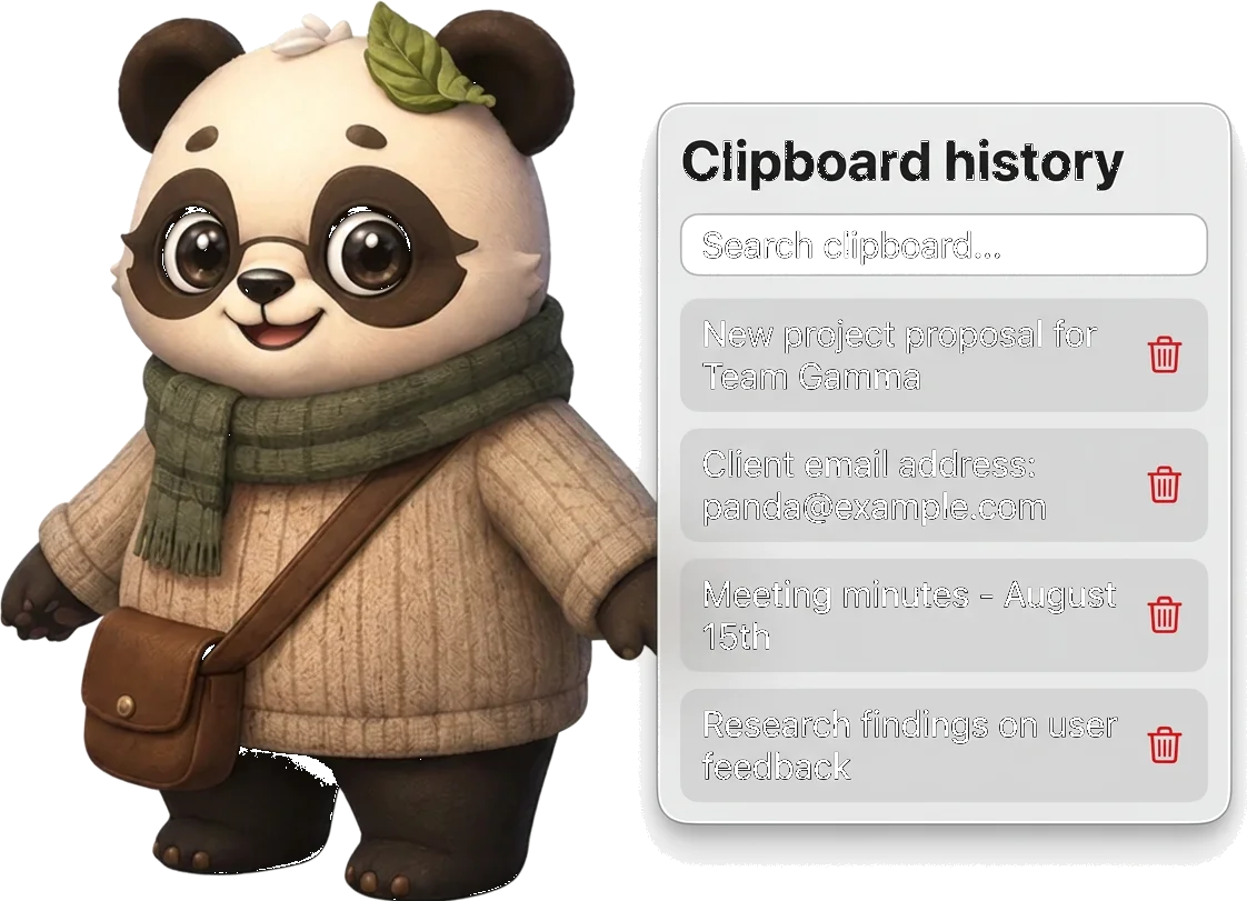 Infinite Searchable Clipboard